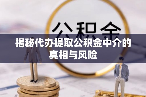 通化揭秘代办提取公积金中介的真相与风险