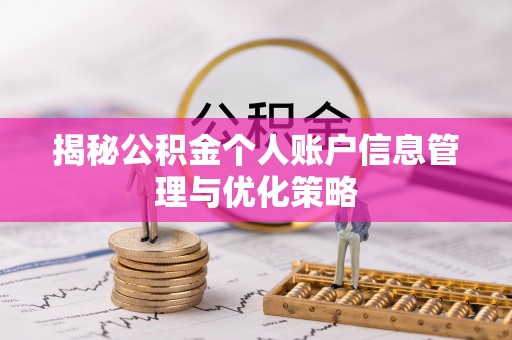 通化揭秘公积金个人账户信息管理与优化策略
