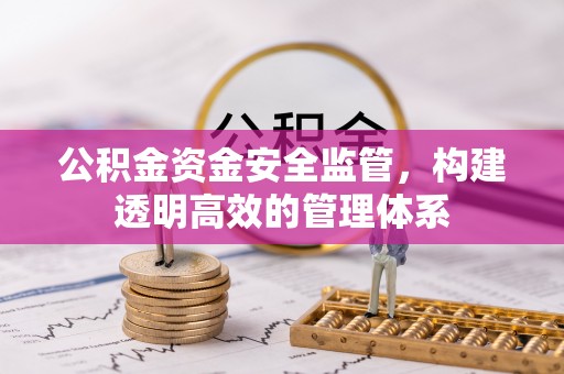 通化公积金资金安全监管，构建透明高效的管理体系